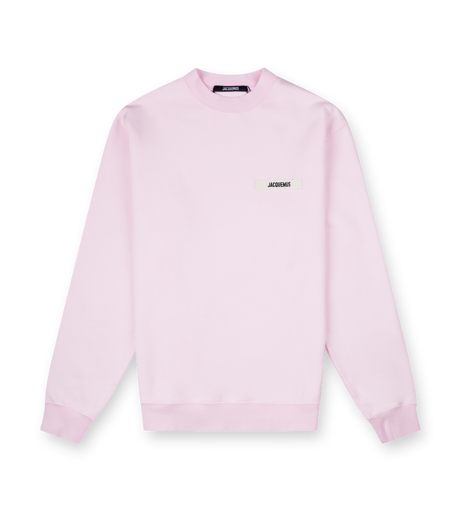 Jacquemus Gros Grain Cotton Fleece Sweatshirt in Pink