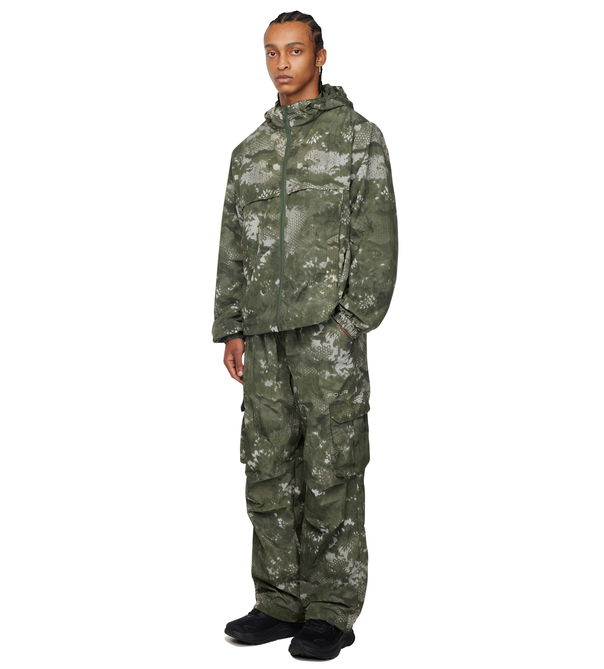 Sportswear Windbreaker Pants Green Camo