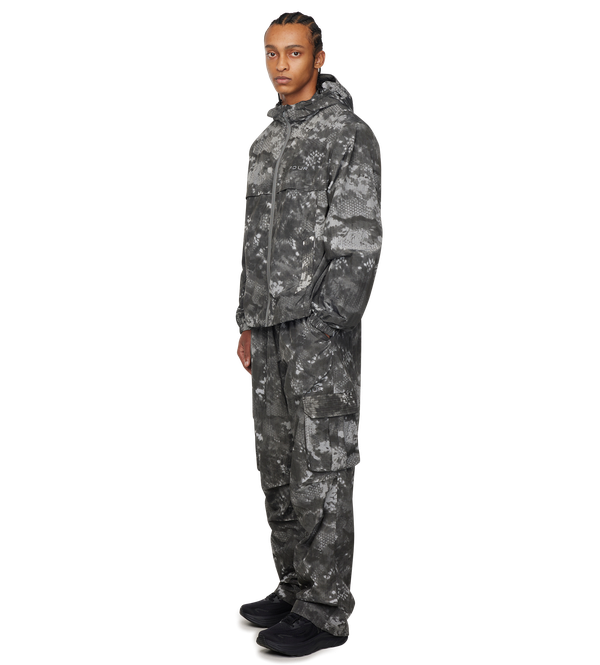 Sportswear Windbreaker Jacket Grey Camo