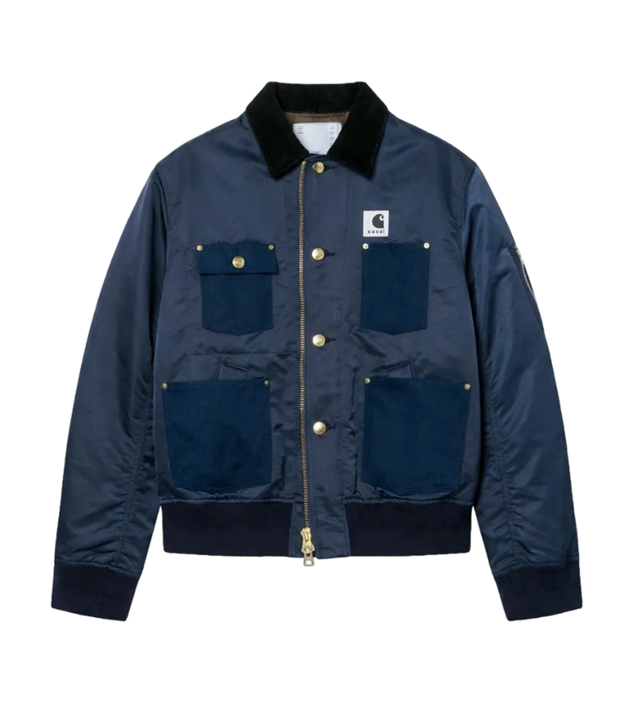 sacai x Carhartt WIP Nylon Twill x Duck Blouson in Blue