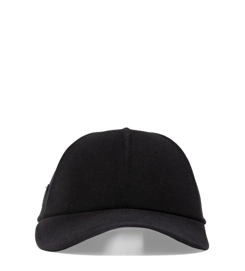 Felt Baseball Cap Black - L