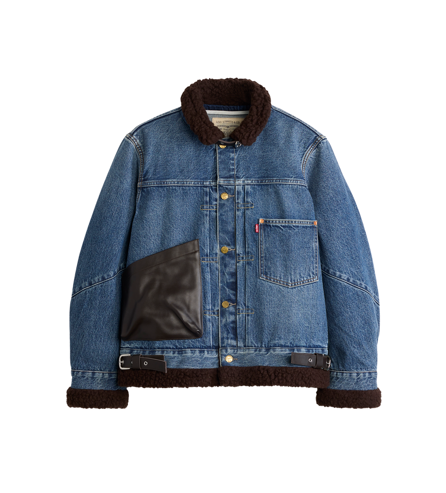 Sacai x Levi Sherpa Jacket Blue