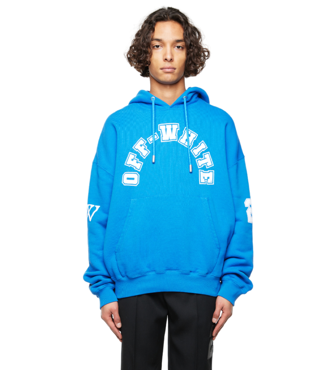 Oversized Football Hoodie Blue FOUR Amsterdam