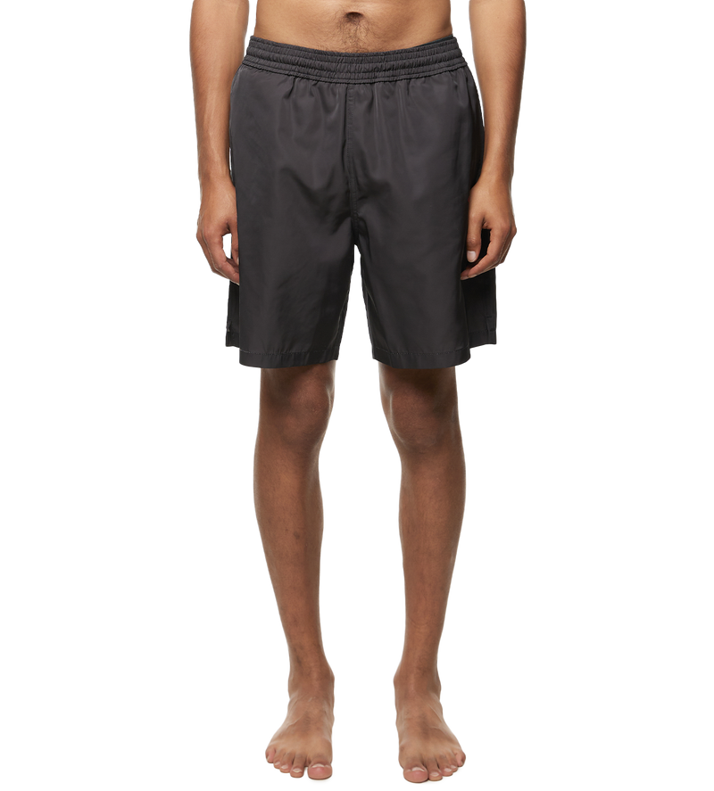 Diag-print Swim Shorts Black - S