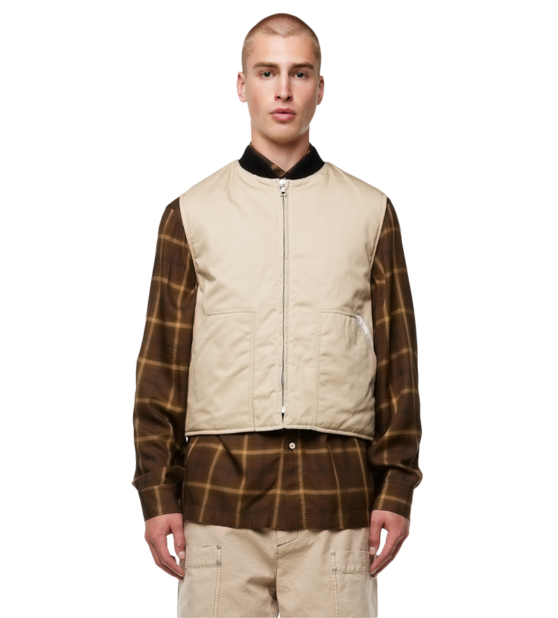 Sartorial Tape Work Vest Beige - M