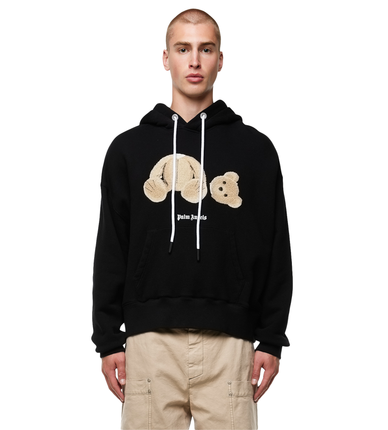 Bear Hoodie Black - L