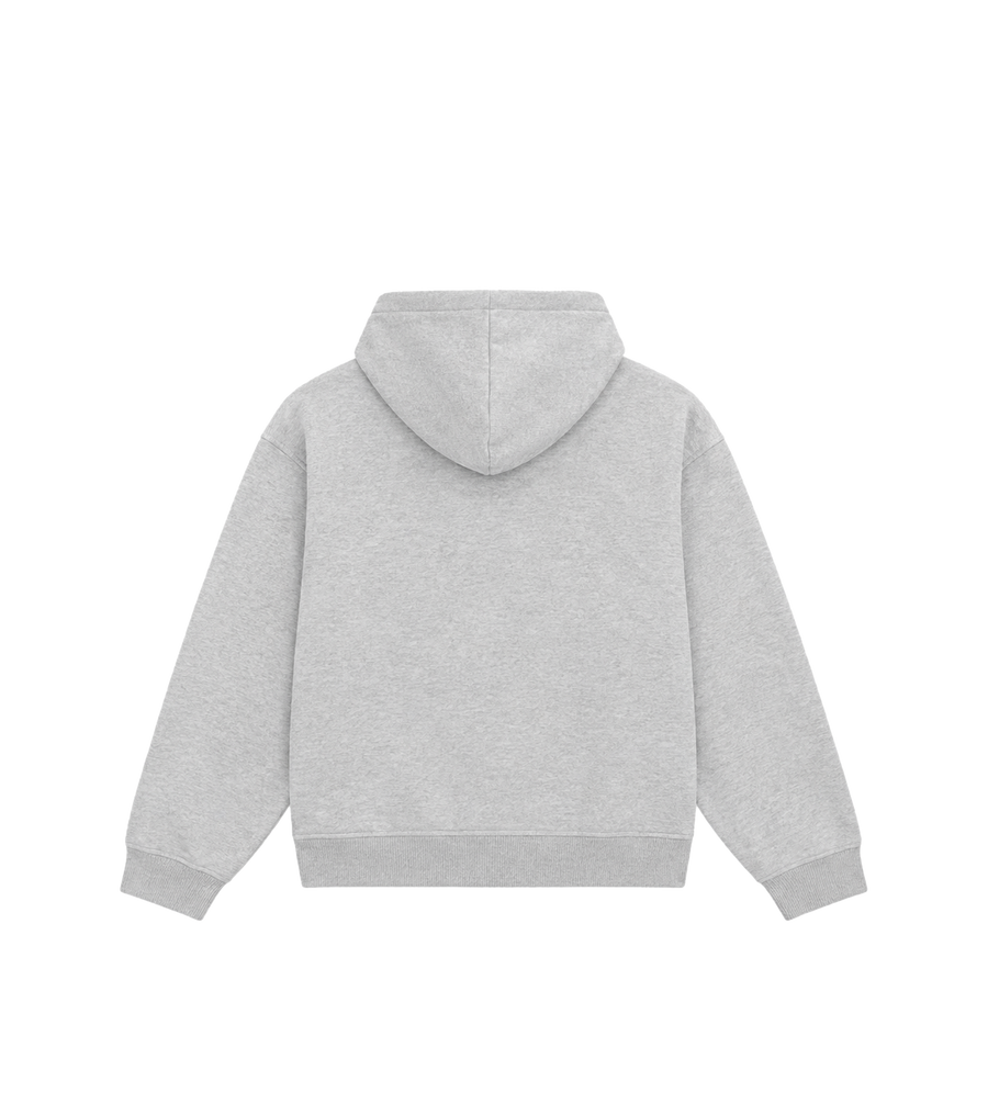 De Brando Full Zip lichtgrijs gemêleerd