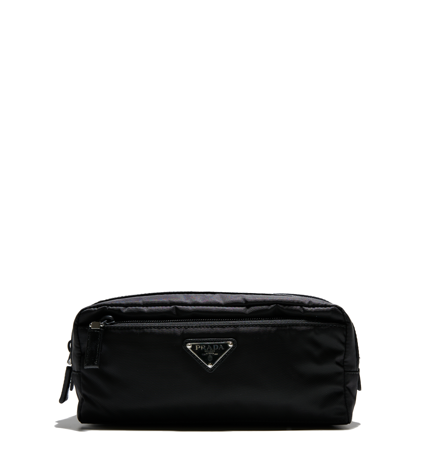 Re-Nylon Saffiano Travel Pouch Black