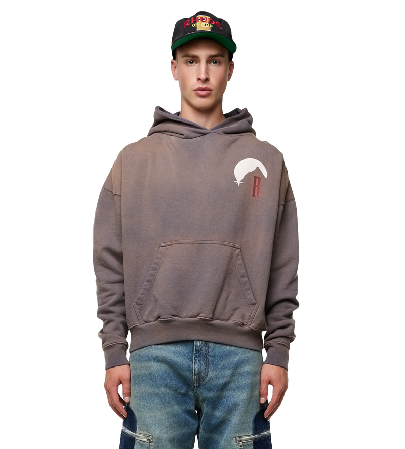 Moonlight Stamp Hoodie Vintage Grey - XL