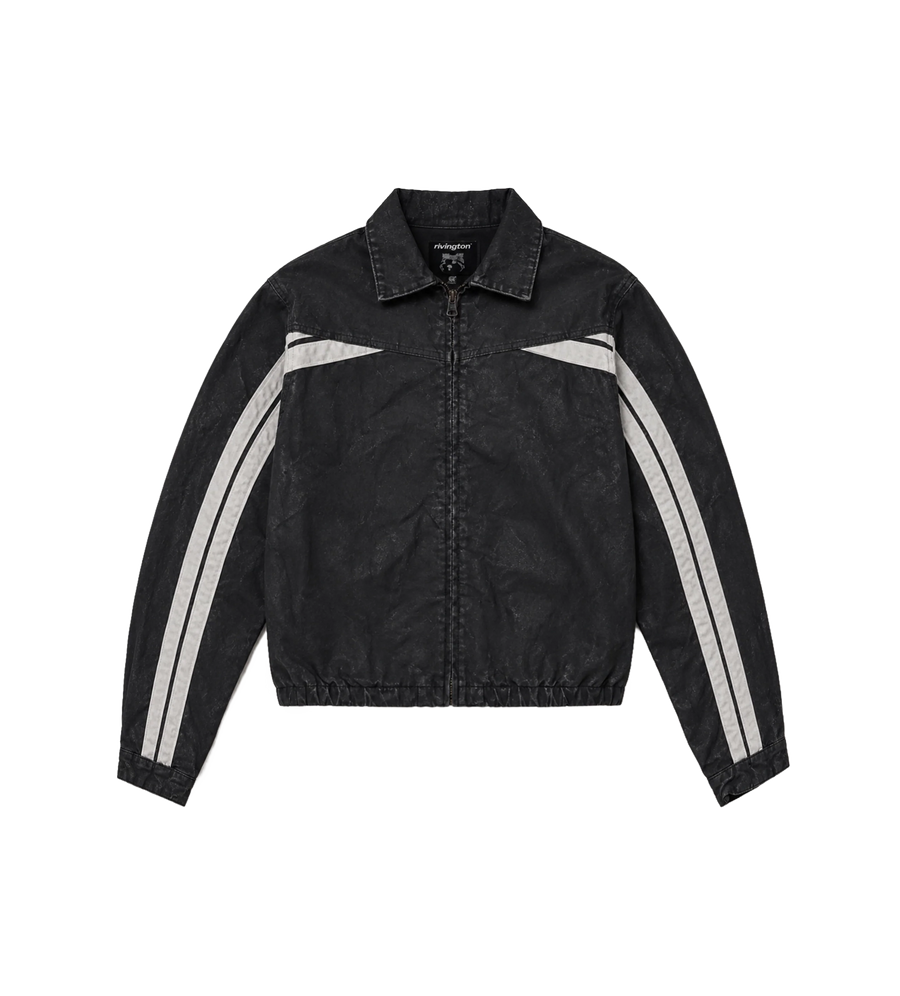 Denim Trappist Trucker Jacket in Black