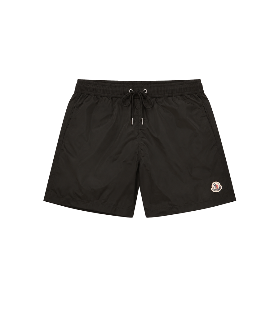 Logo Patch Swim Shorts Black