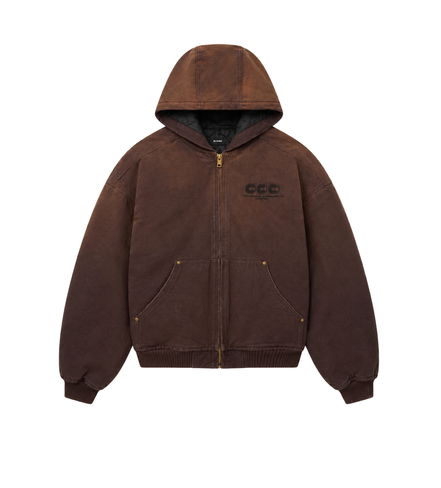 Quilted Juggernaut Jacket Brown