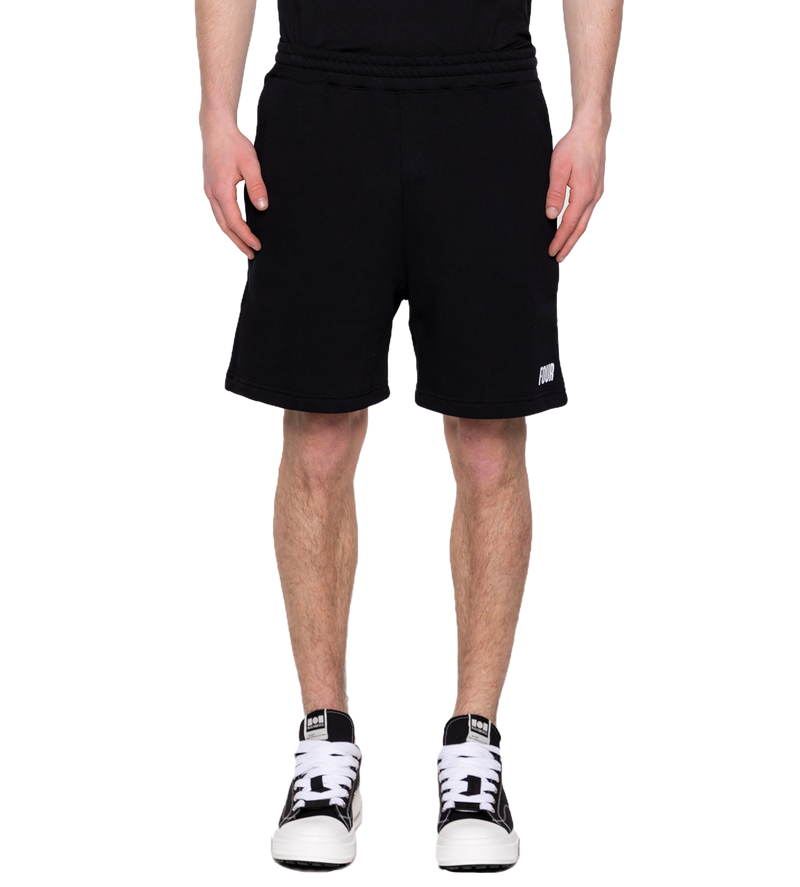Slim Fit Logo Shorts Black - XL