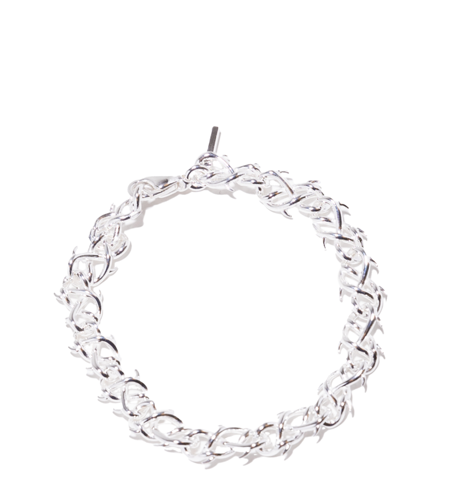 Thorn Chain-link Bracelet Silver