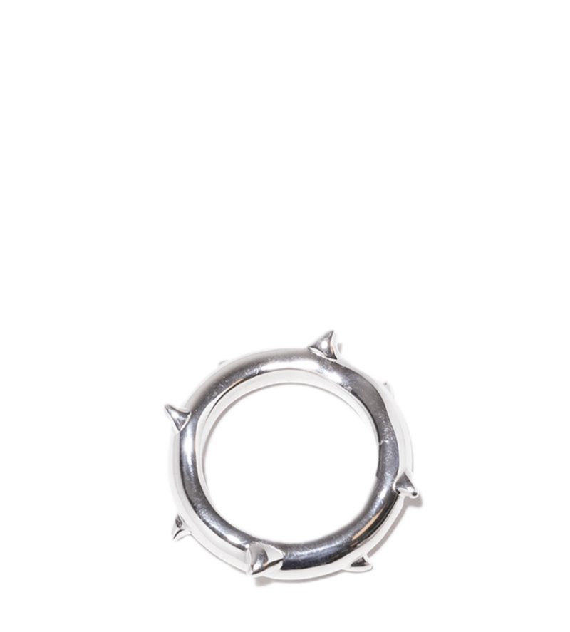 Thorn Band Ring Silver - 9.5