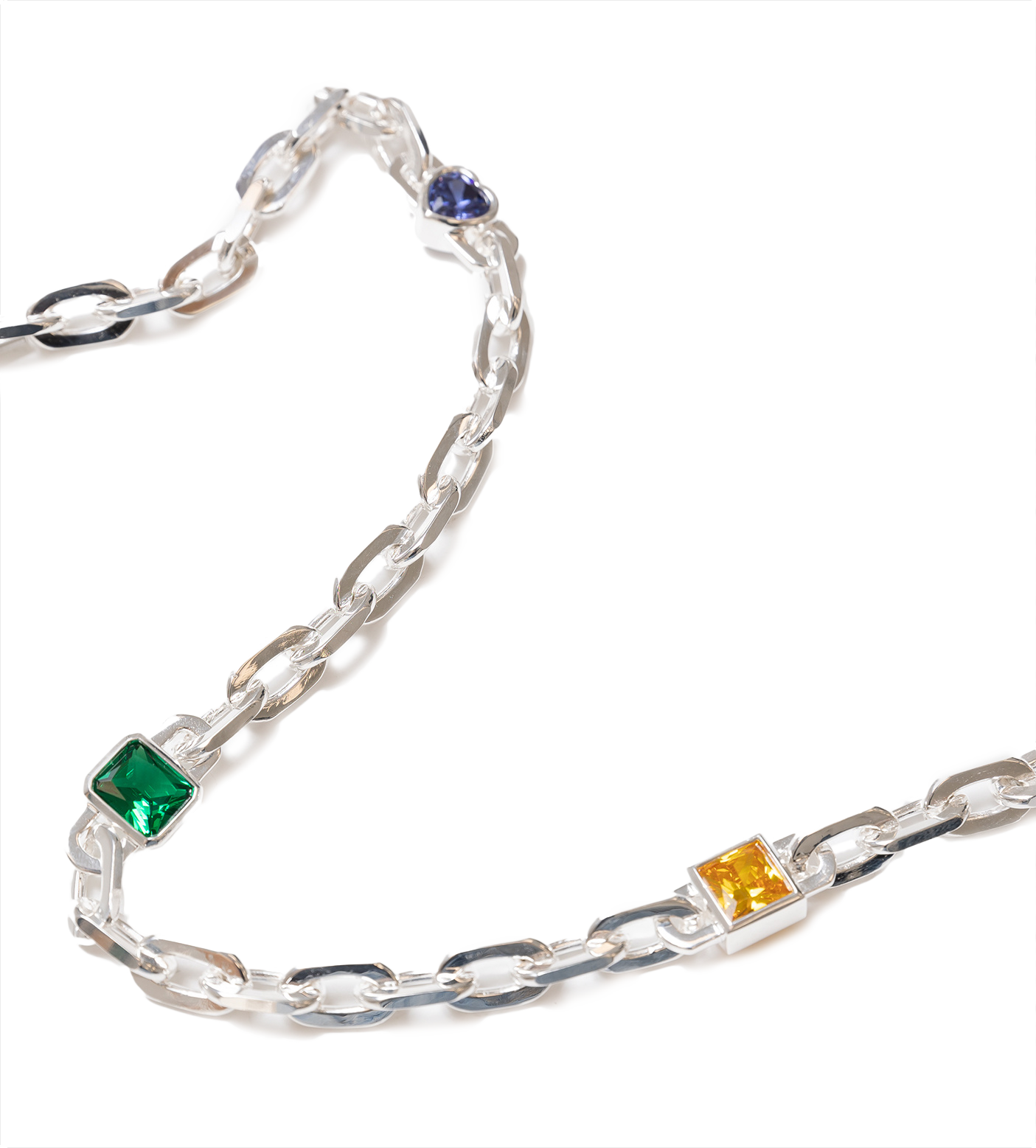 XL Anchor Baguette Bracelet Silver