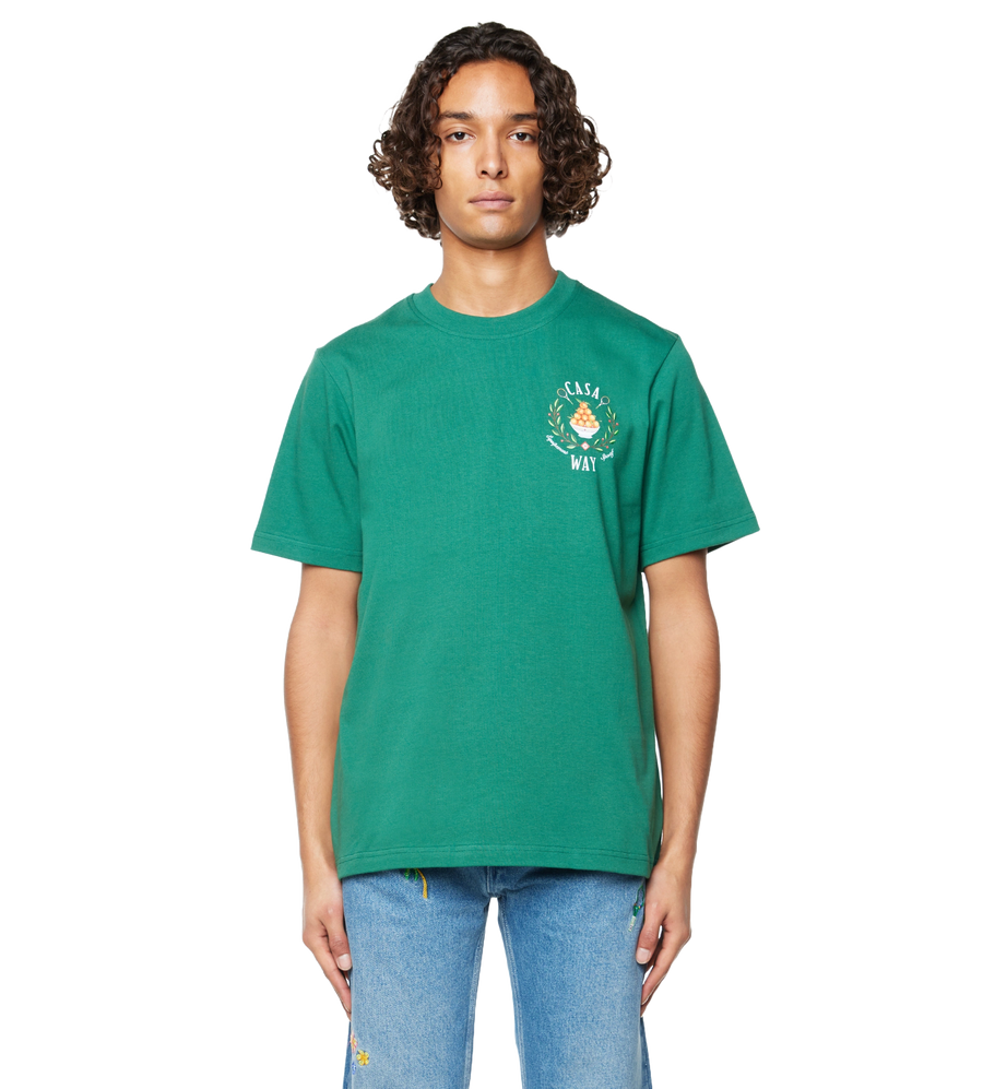 Casa Way Printed T-Shirt Green
