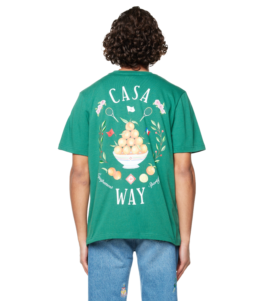 Casa Way Printed T-Shirt Green
