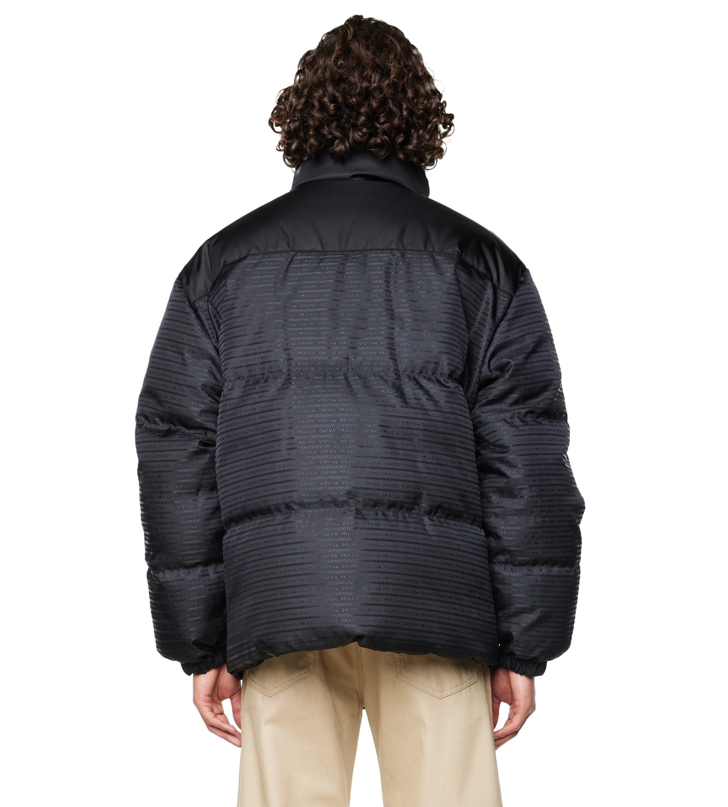 Re-Nylon Puffer Jacket Black
