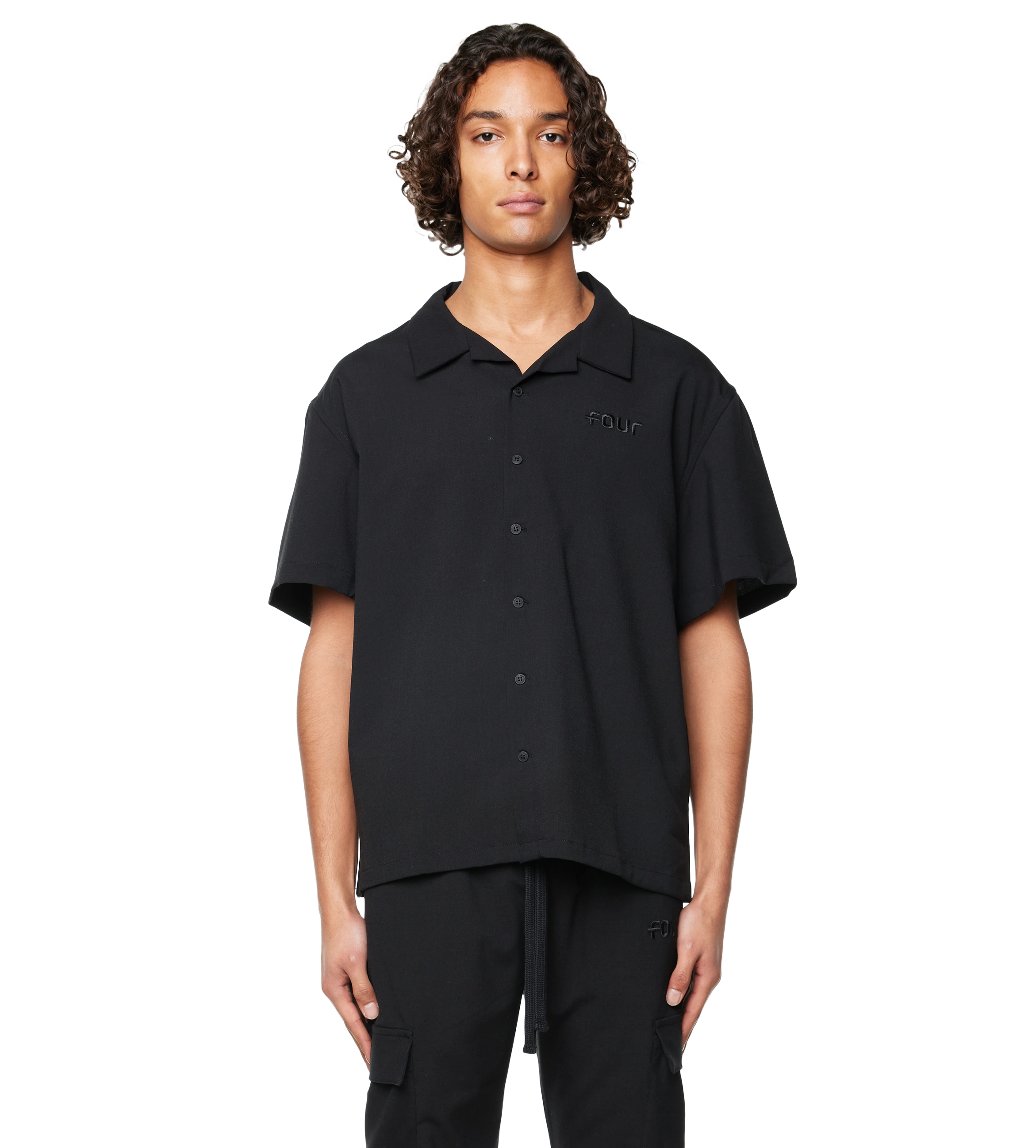 Logo Bowling Shirt Black SS24
