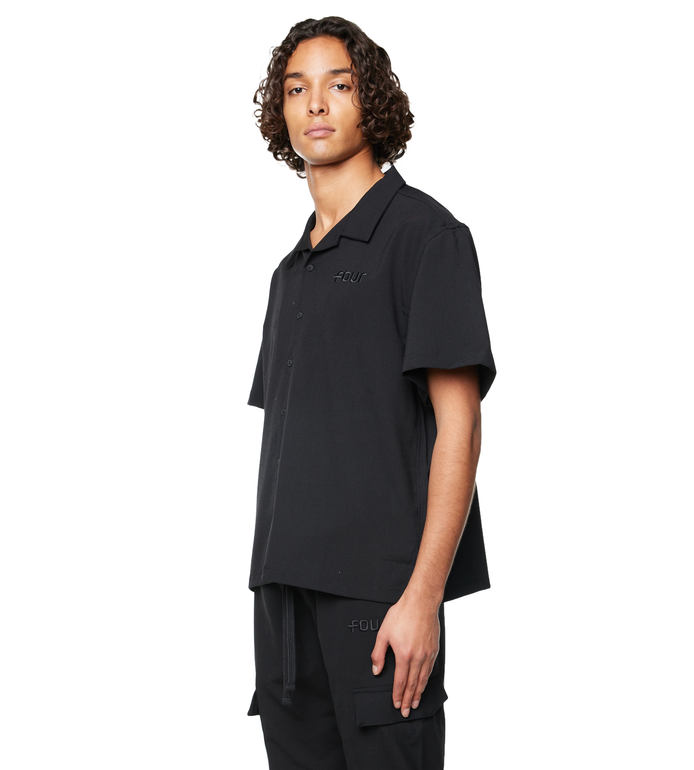 Logo Bowling Shirt Black SS24