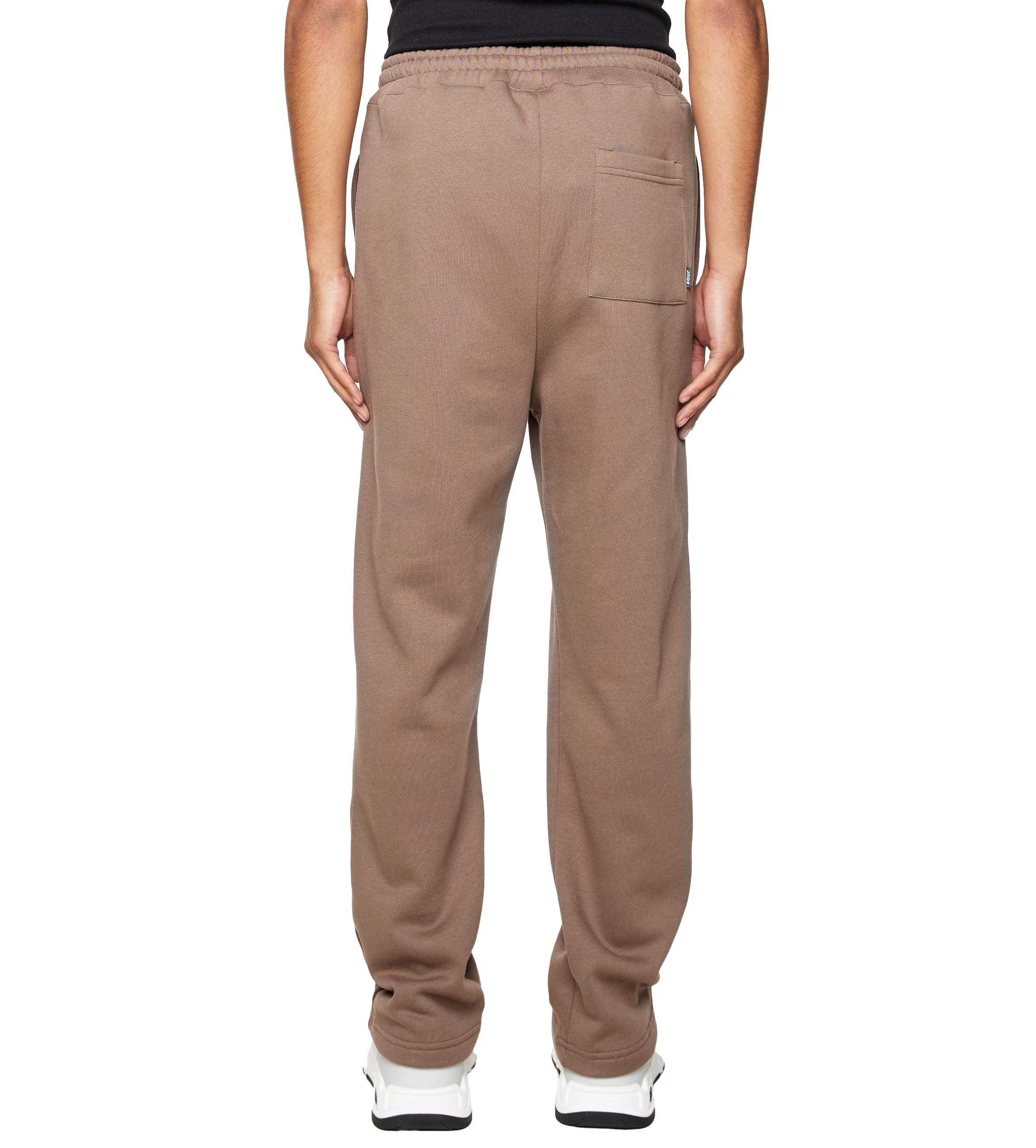 Outline Logo Straight Leg Pants Coffee Quartz