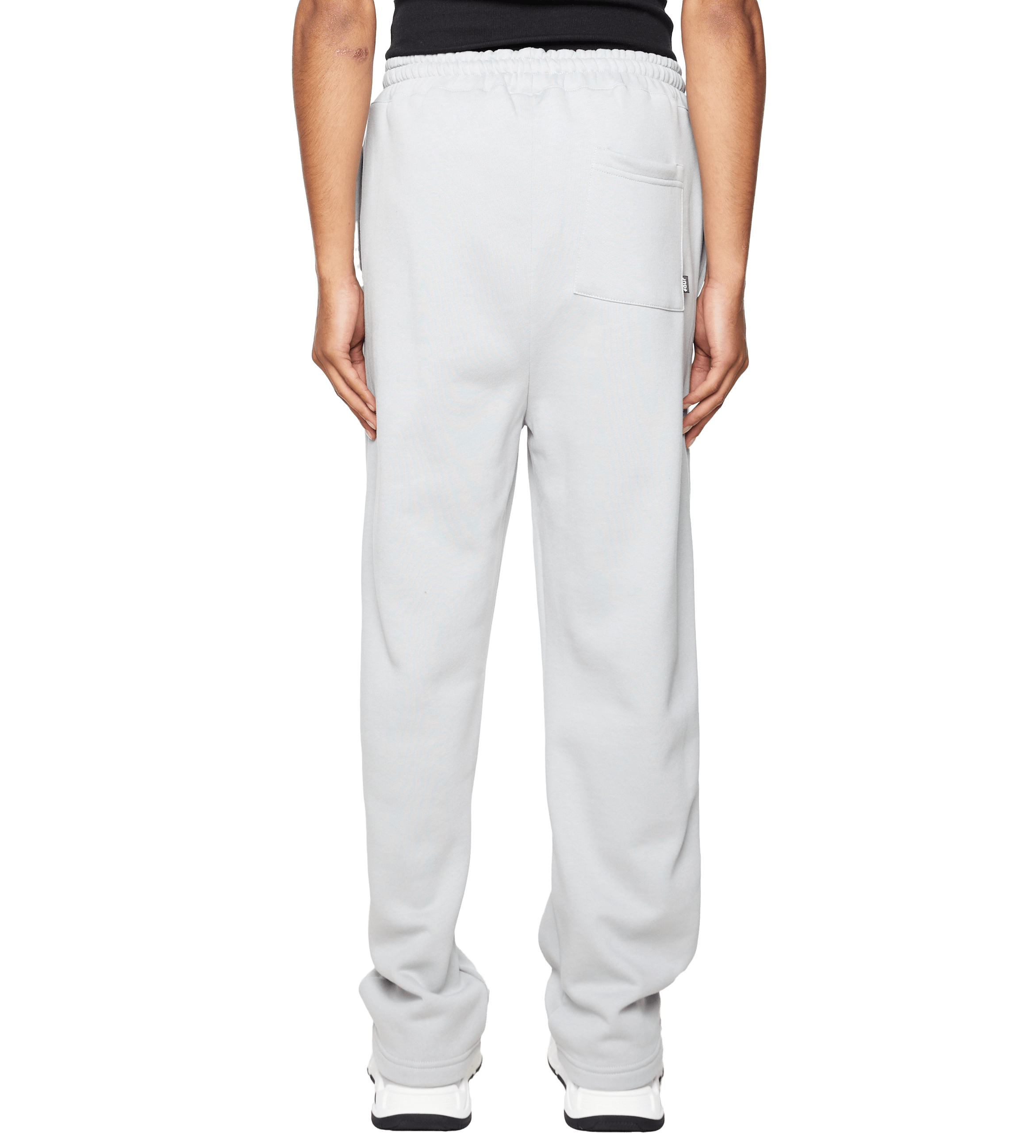 Outline Logo Straight Leg Pants High Rise