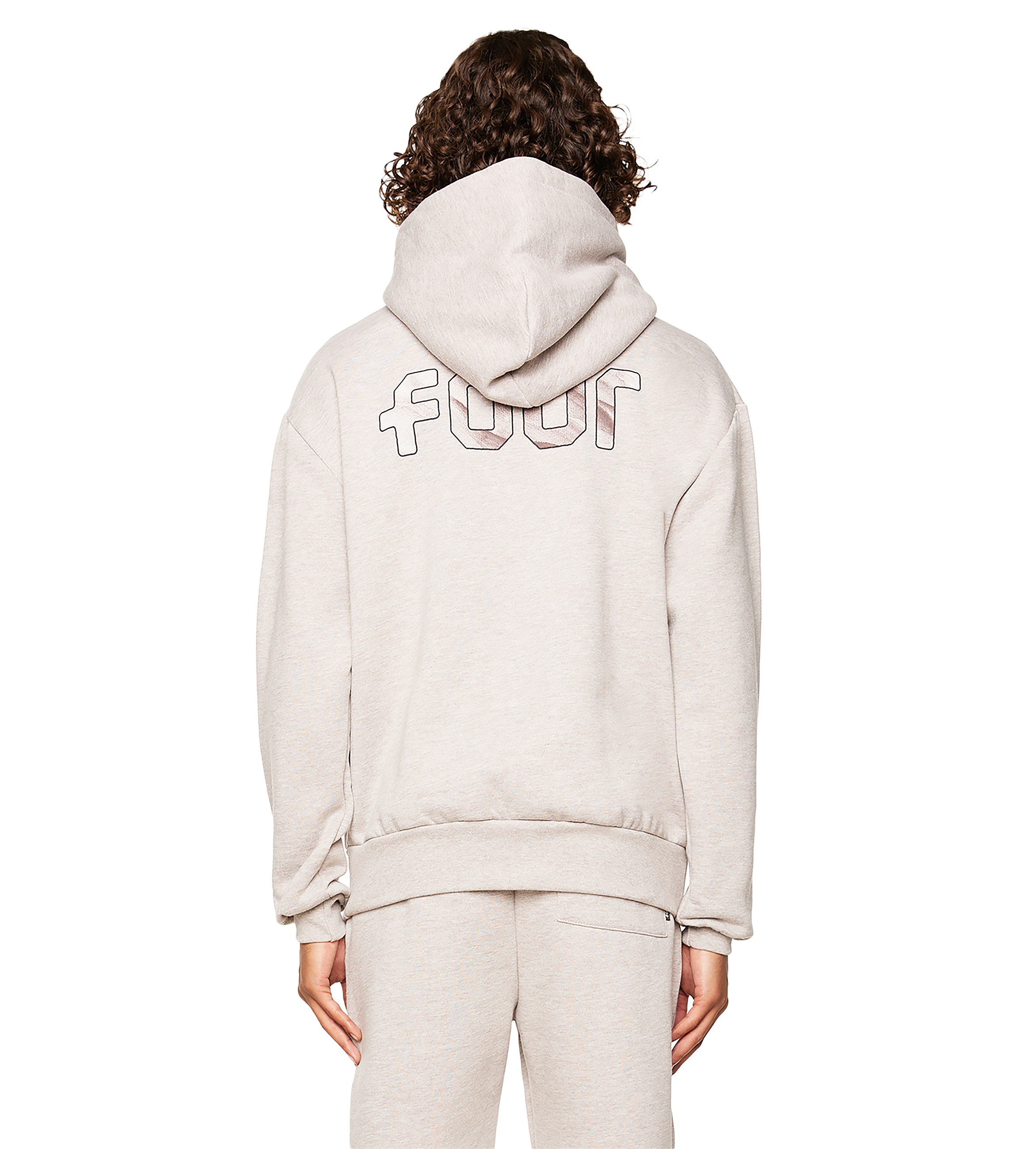 Outline Logo Hoodie Sand Melange