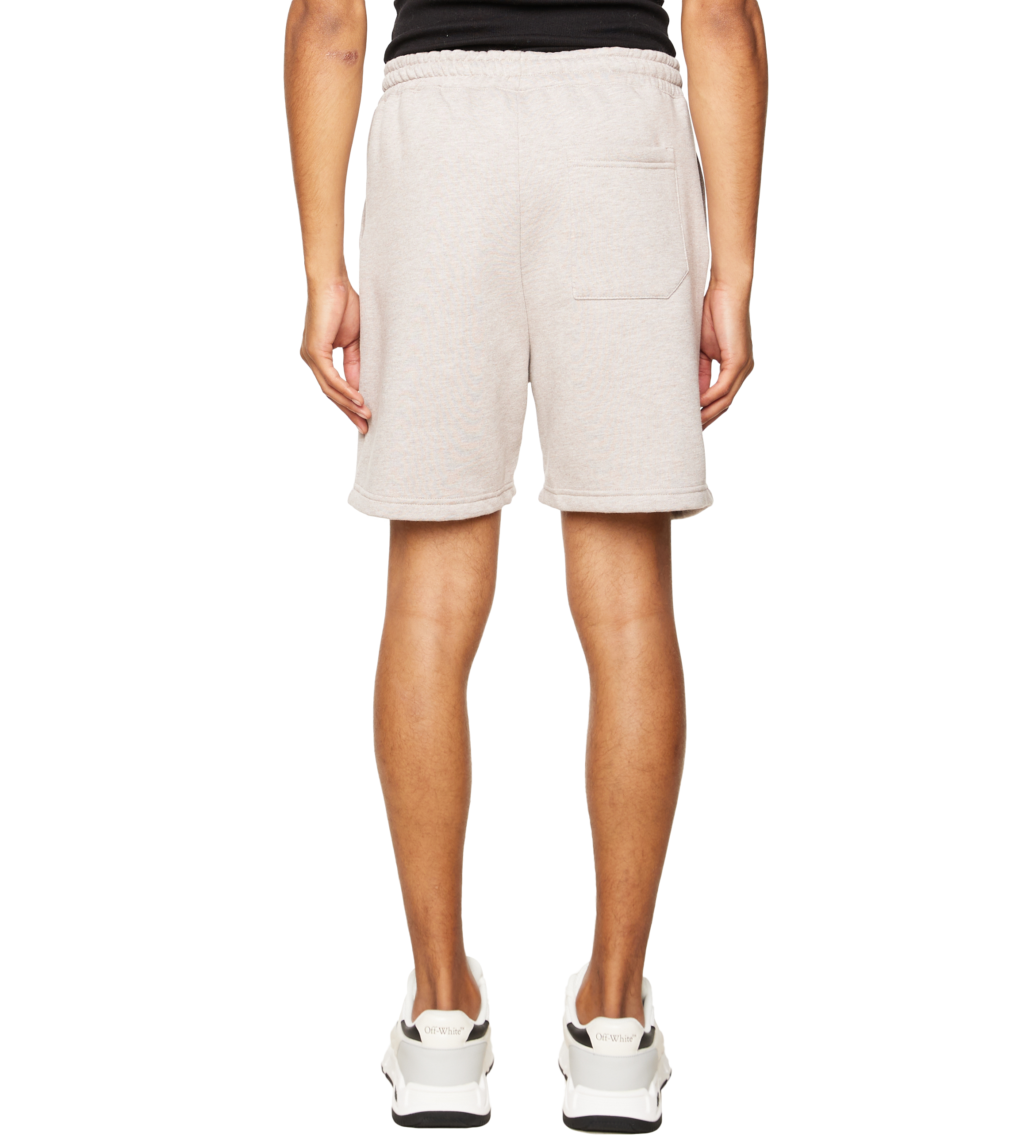 Outline Logo Shorts Sand Melange