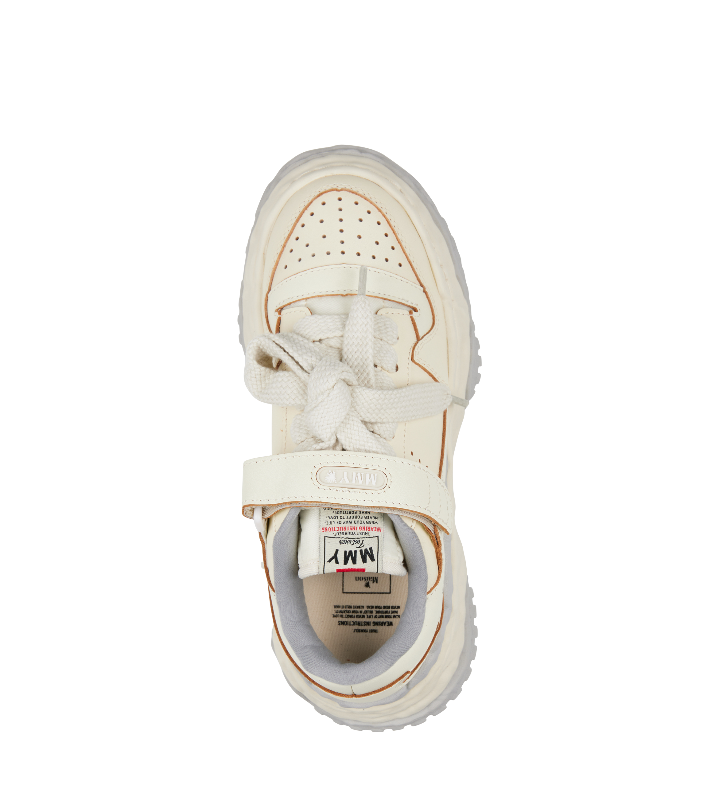 Keith Leather Low-Top Sneakers White