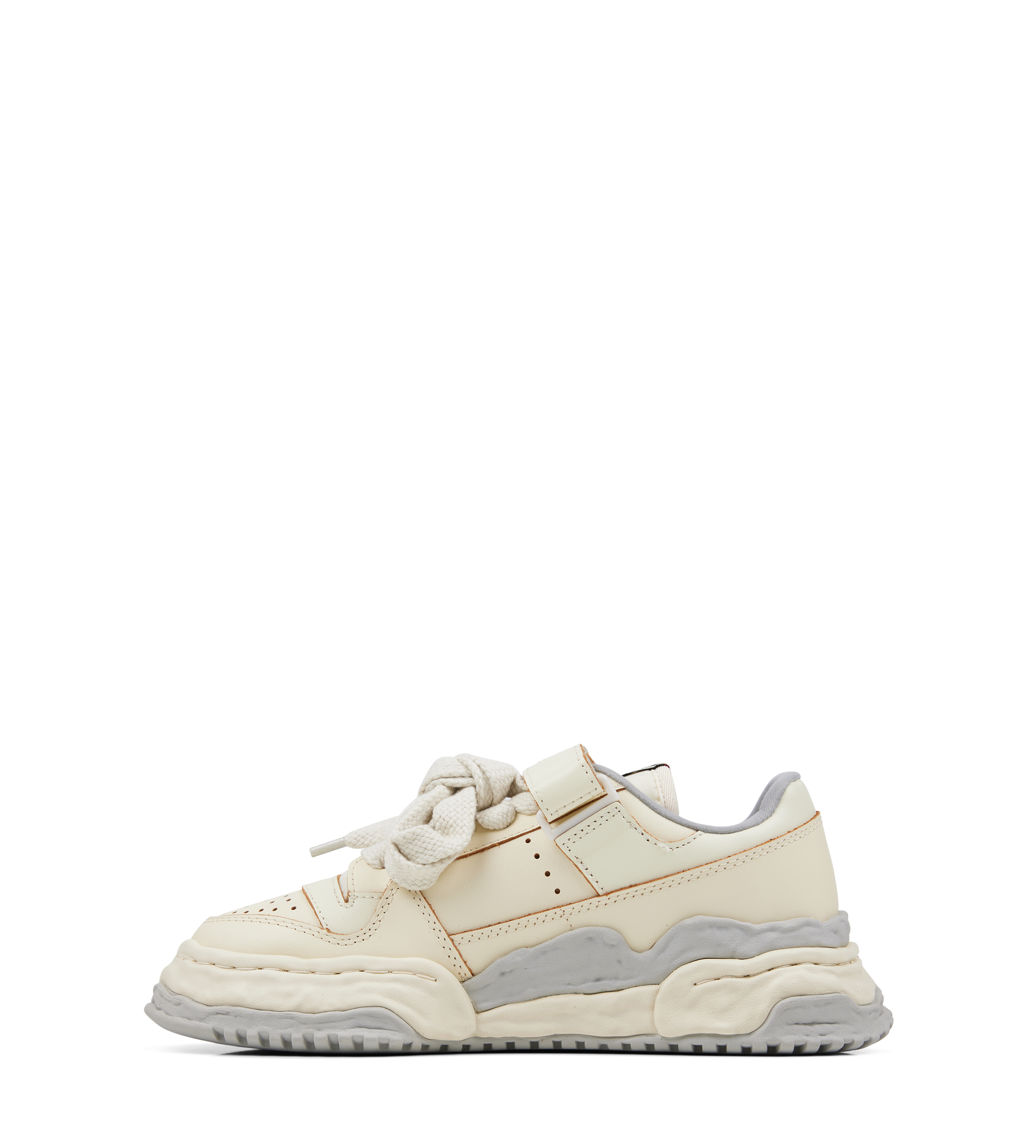 Keith Leather Low-Top Sneakers White