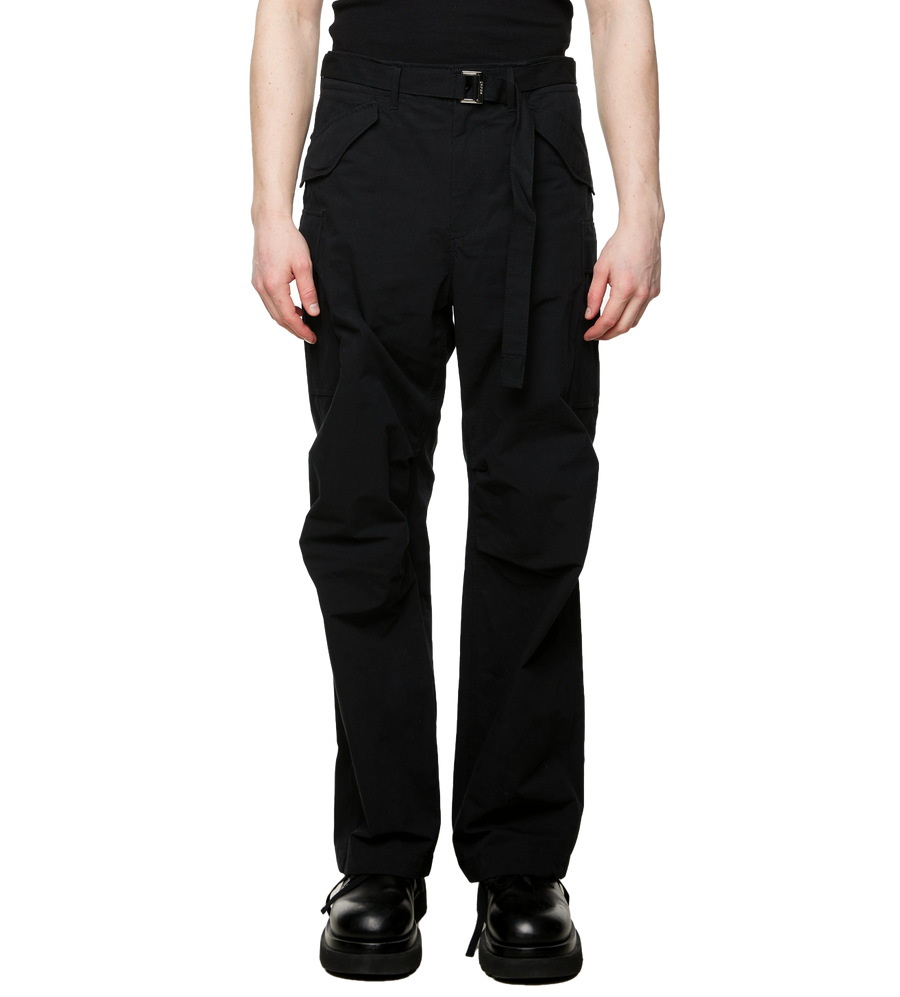 Rip Stop Cargo Pants Black