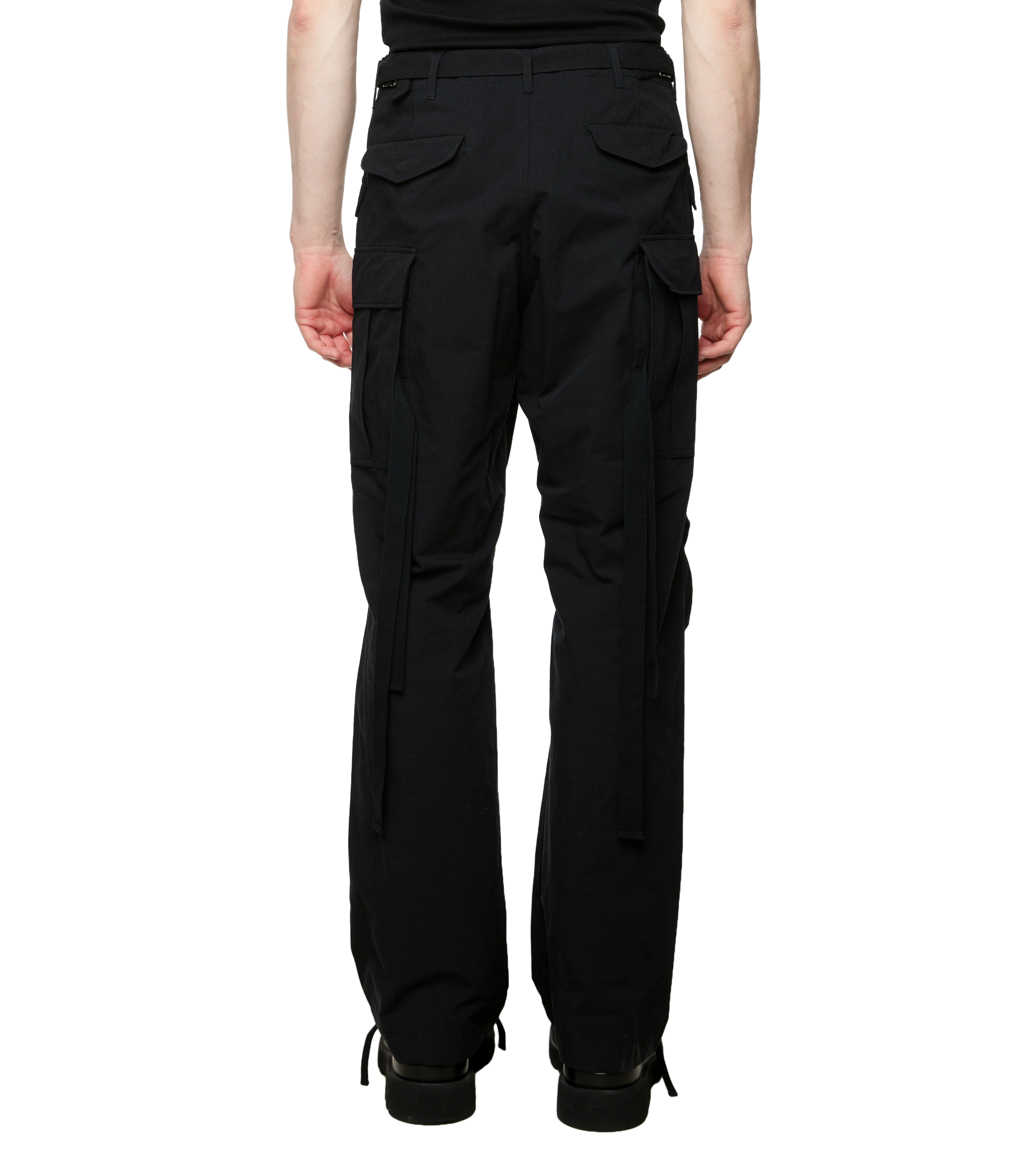 Rip Stop Cargo Pants Black