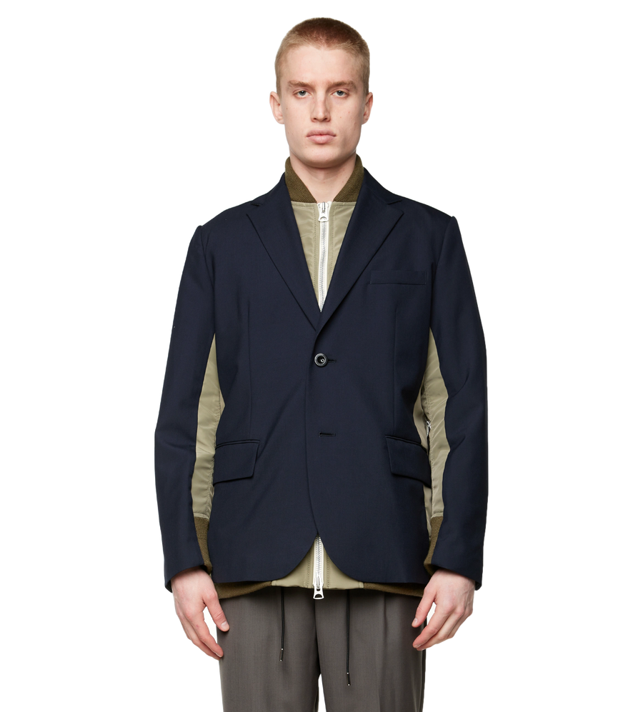 Tailored Blazer & Twill Jacket Navy