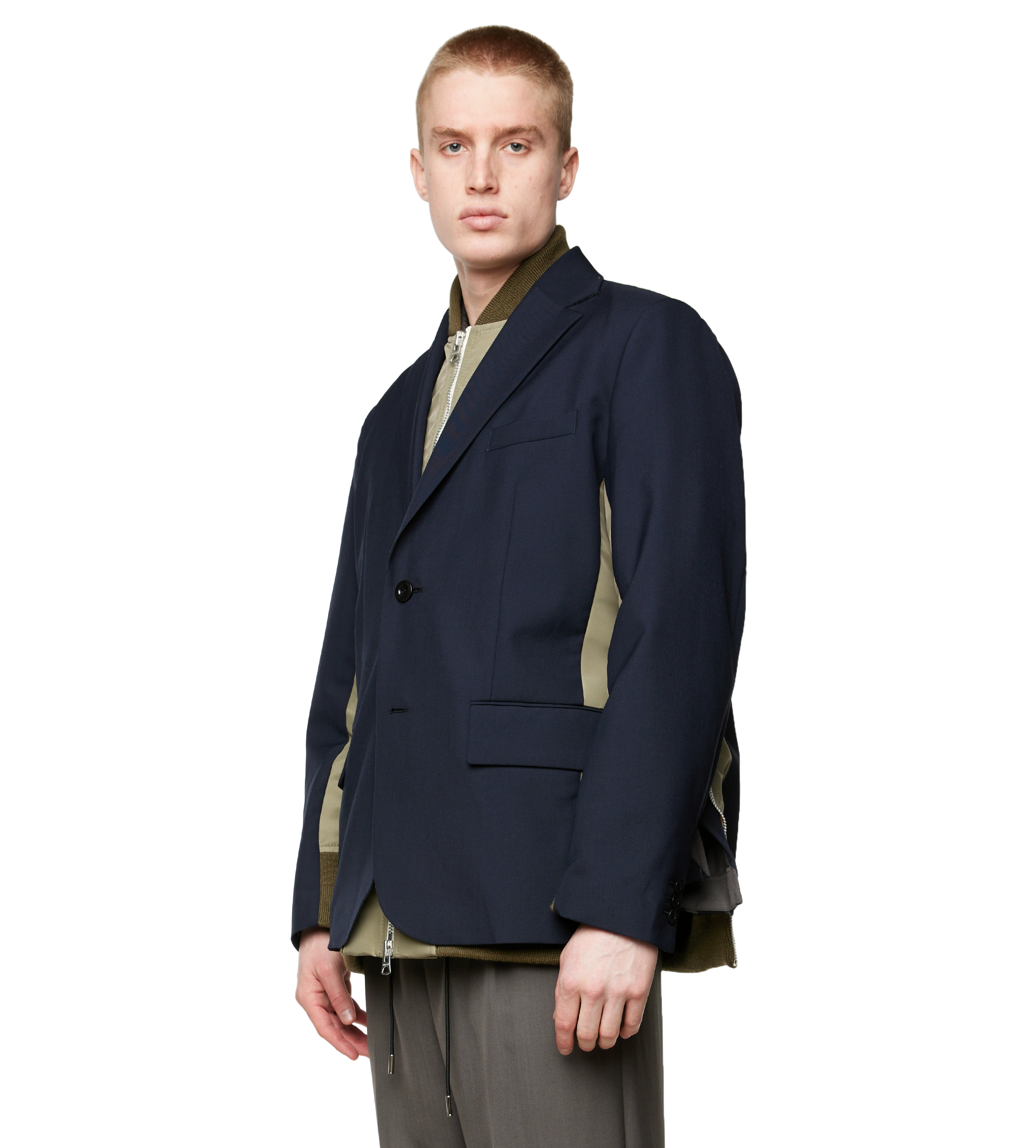 Tailored Blazer & Twill Jacket Navy