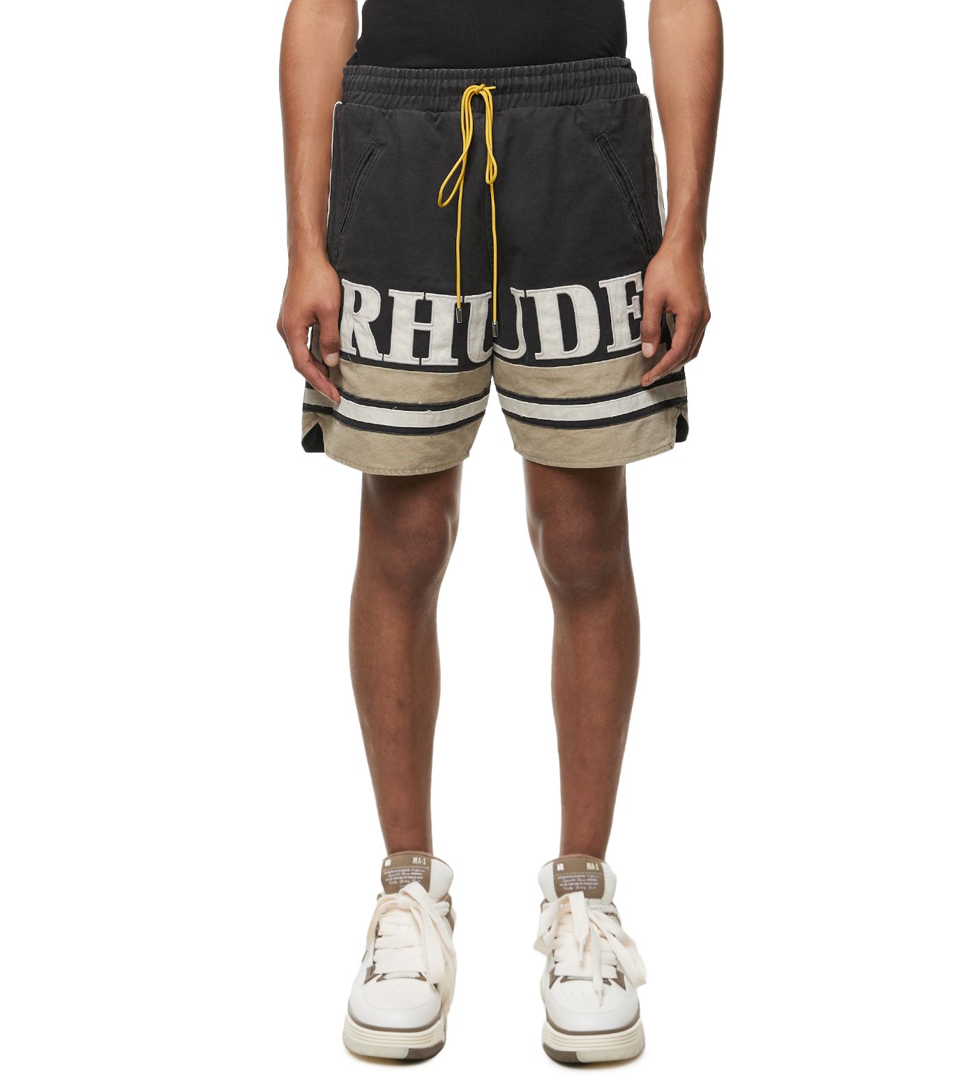 Embroidered Logo Shorts Black