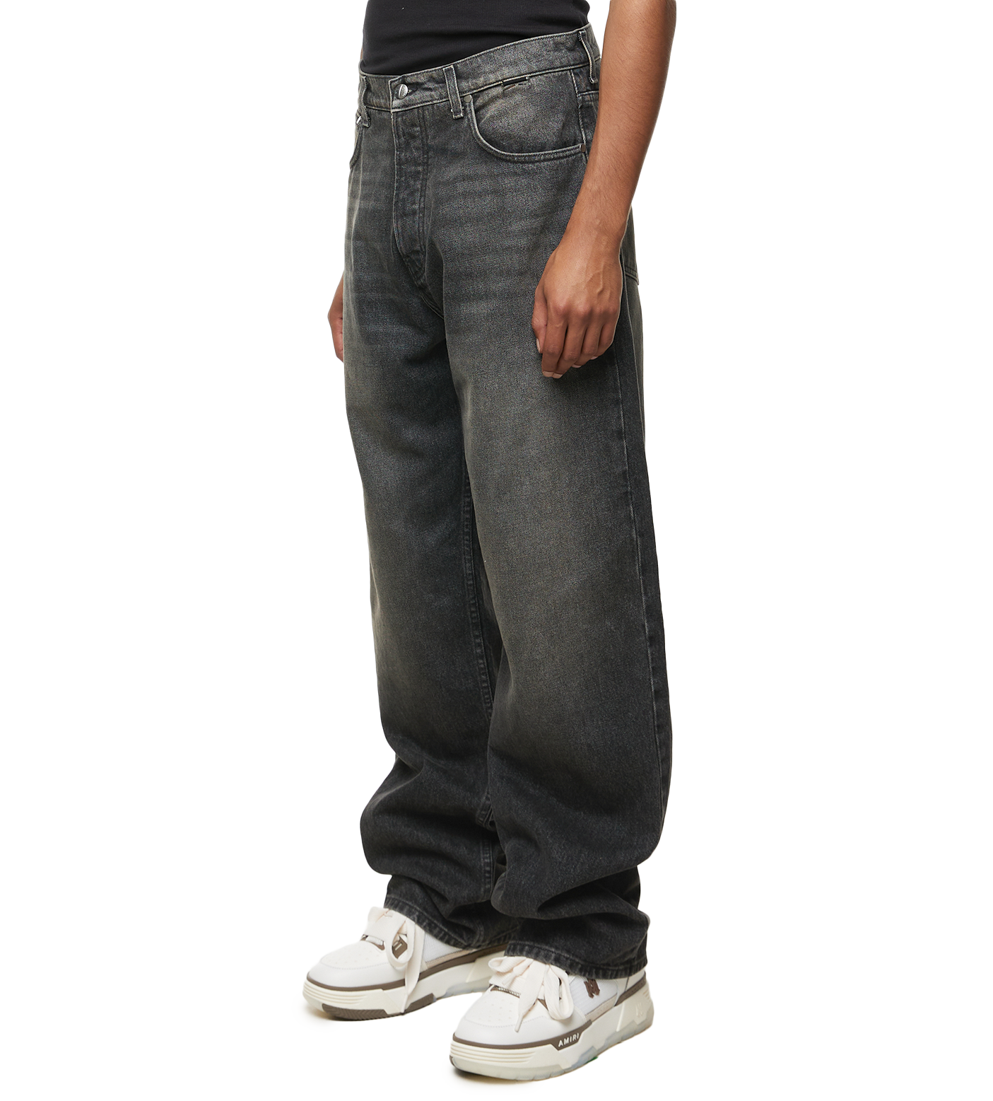 Wide Leg Denim Black