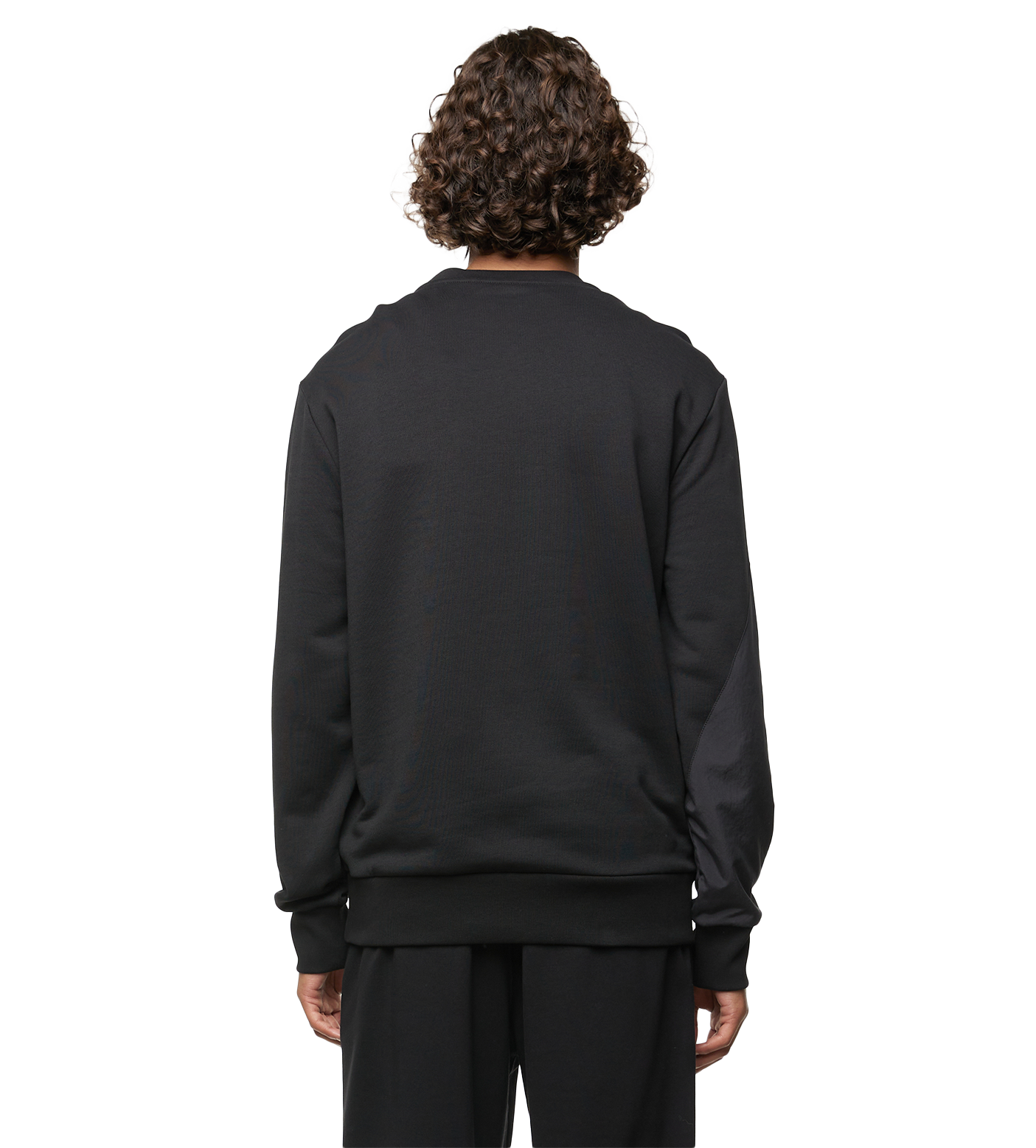 Double Textured Sweatshirt Black