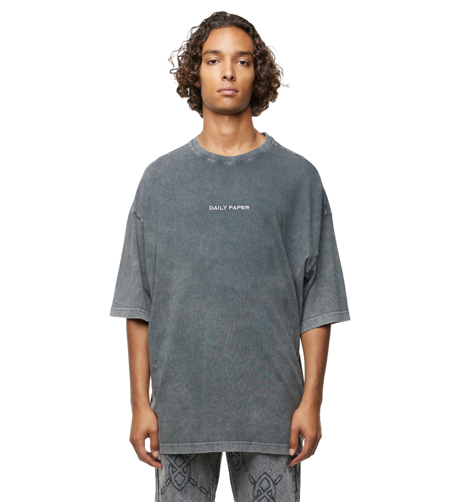 Oversized Flannel Roshon T-shirt Grey