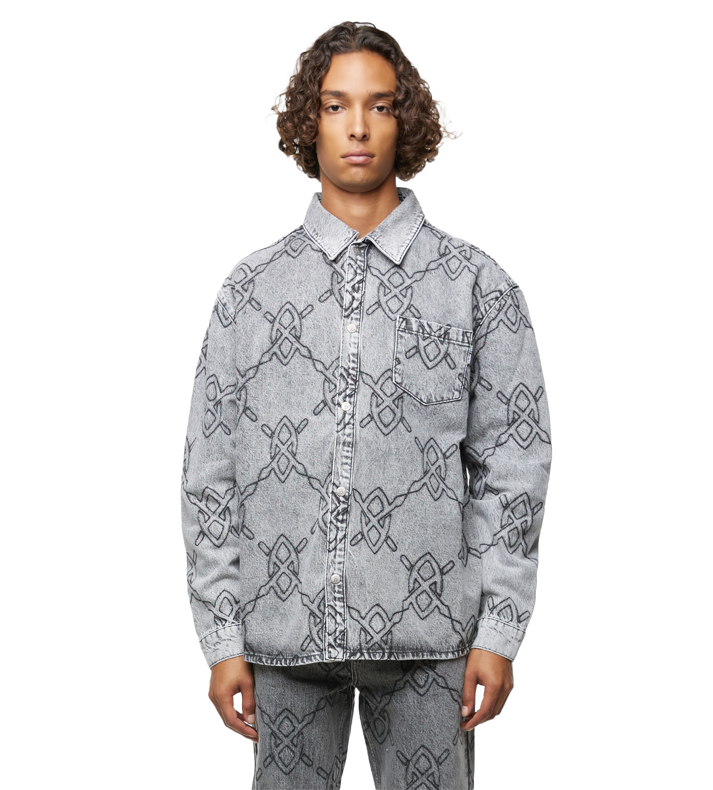 Rahul Longsleeve Shirt Mid Grey