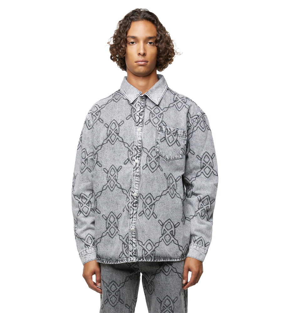 Rahul Longsleeve Shirt Mid Grey