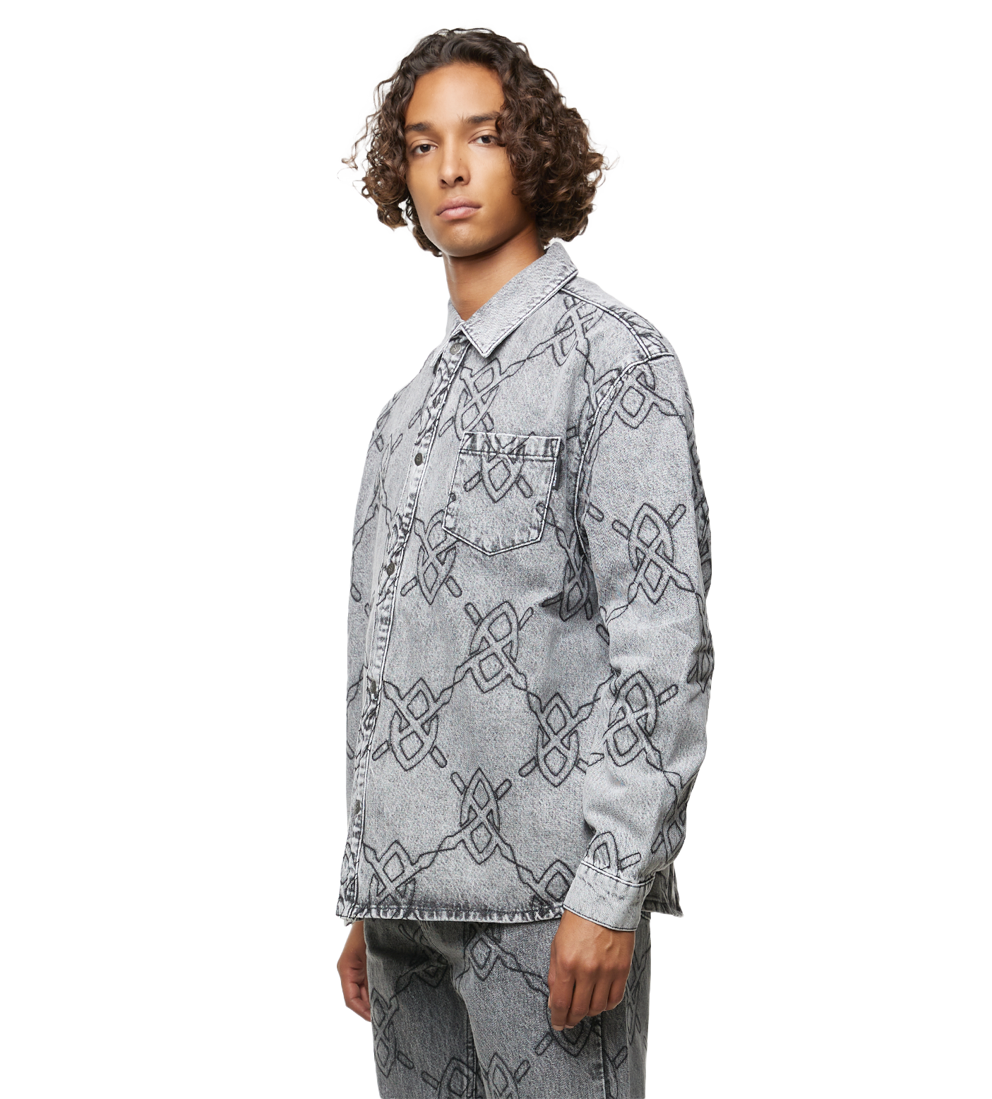 Rahul Longsleeve Shirt Mid Grey