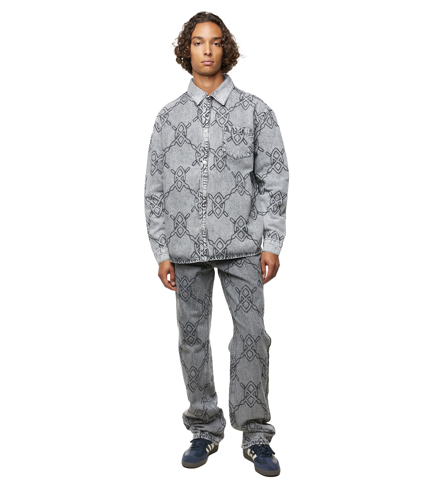 Rahul Longsleeve Shirt Mid Grey