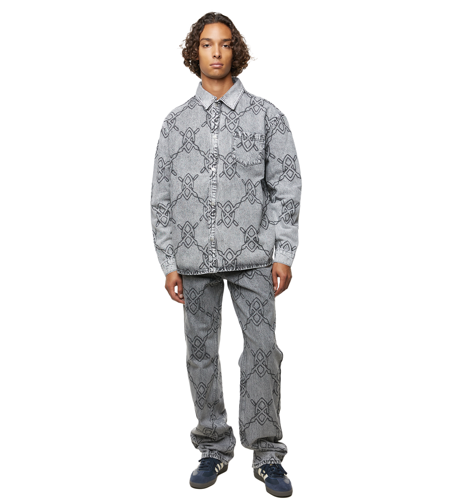 Rahul Longsleeve Shirt Mid Grey