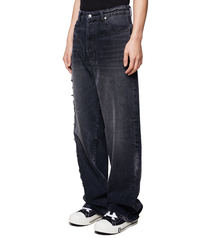 x Kodak Black Logo-Patch Wide Leg Jeans