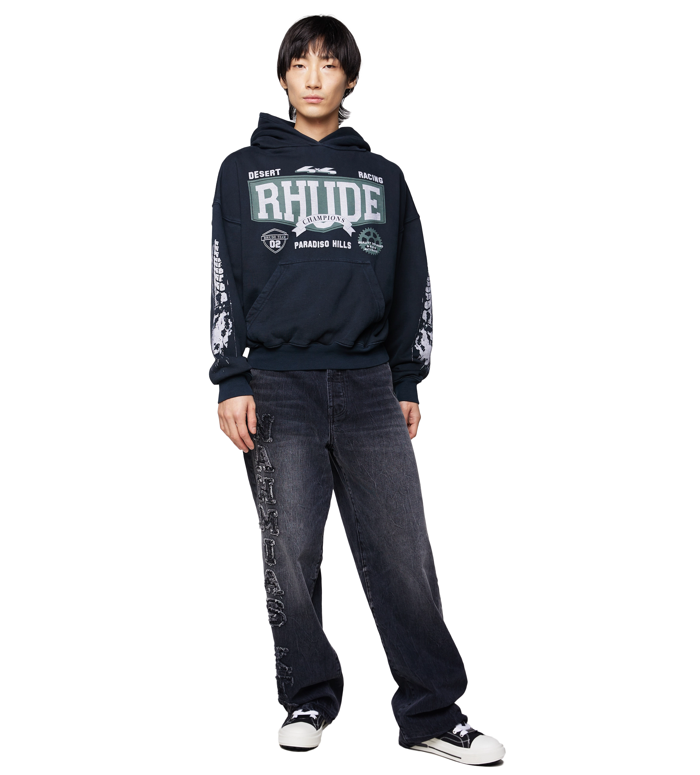 Logo-print Hoodie Black