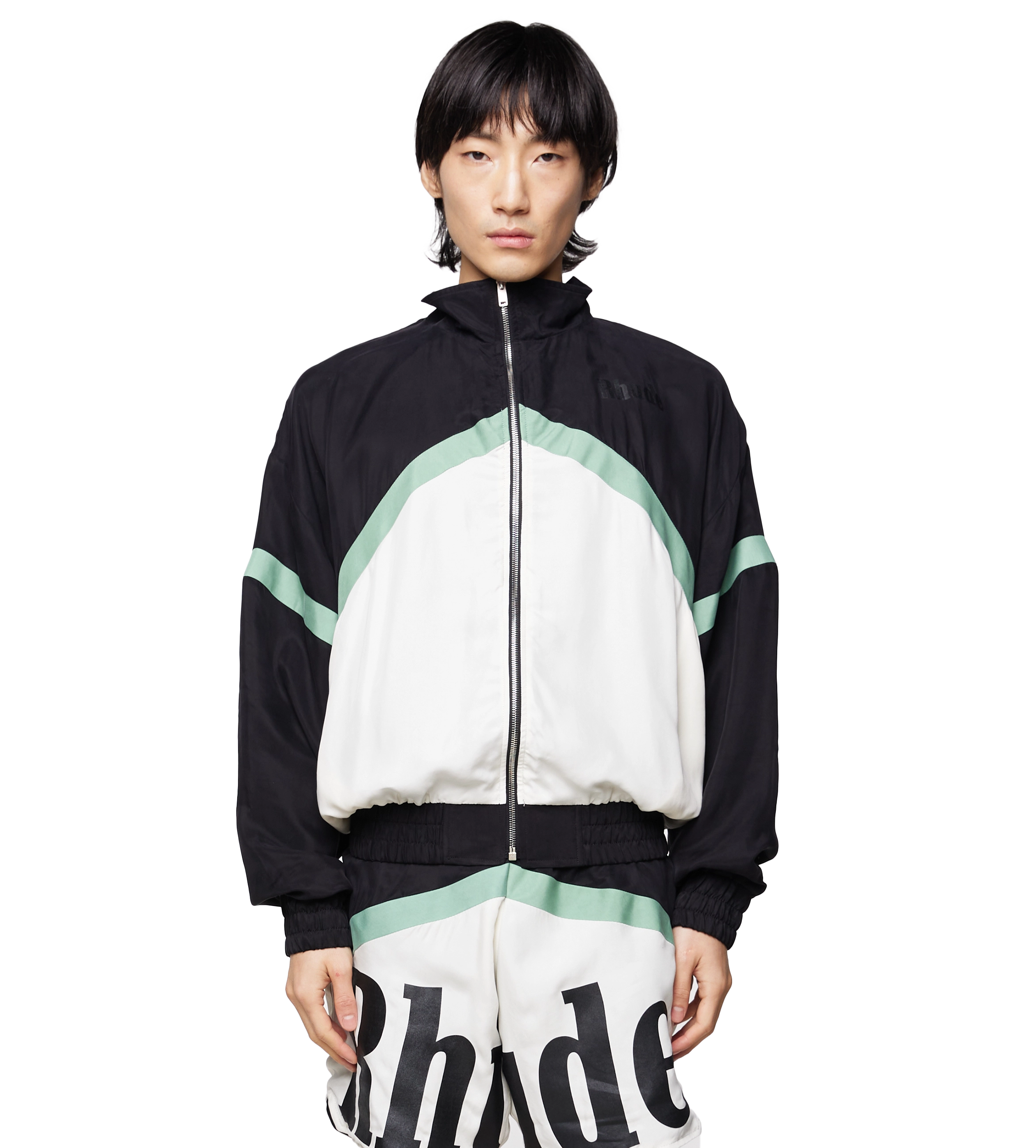 Awakening Striped Track Jacket Black