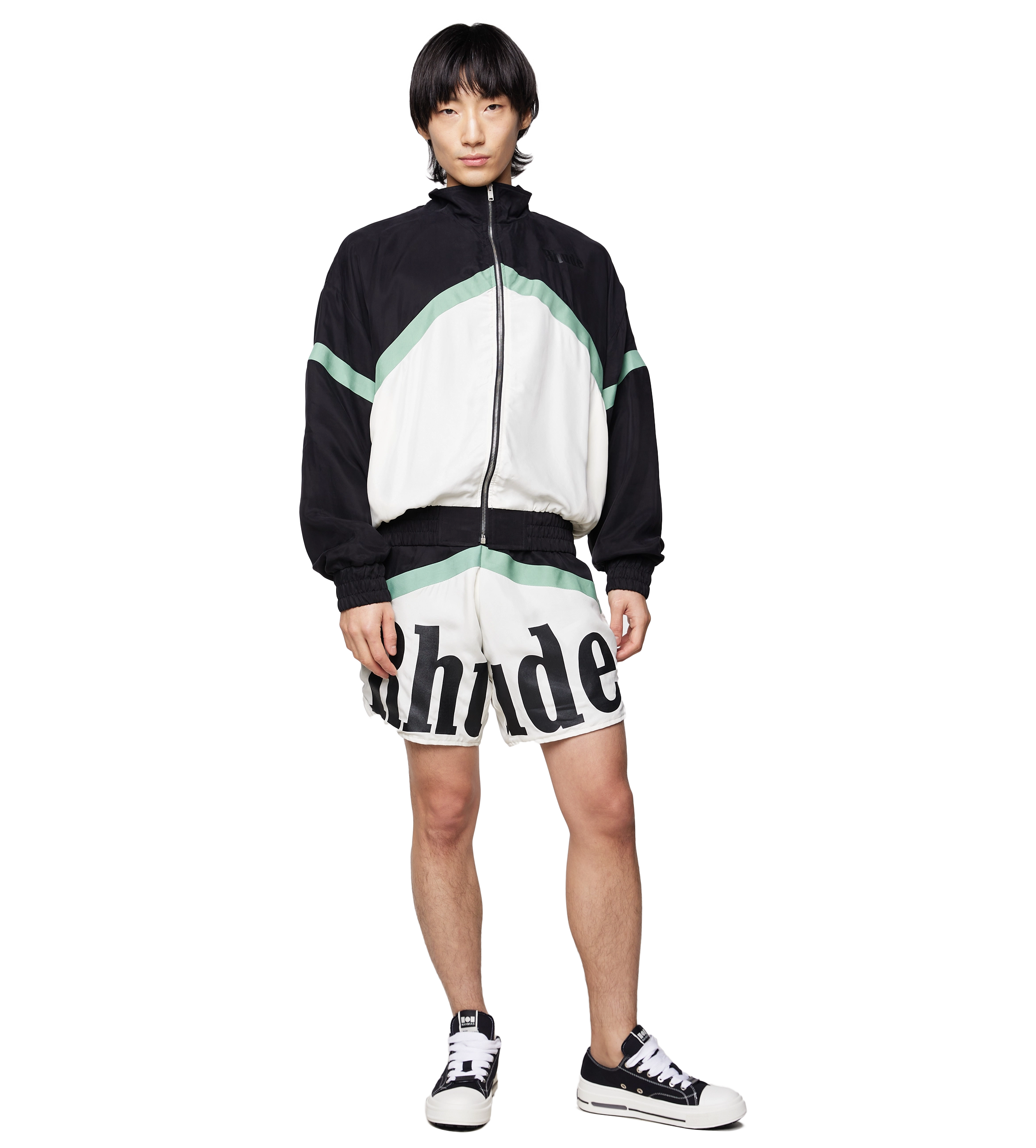 Awakening Striped Track Jacket Black