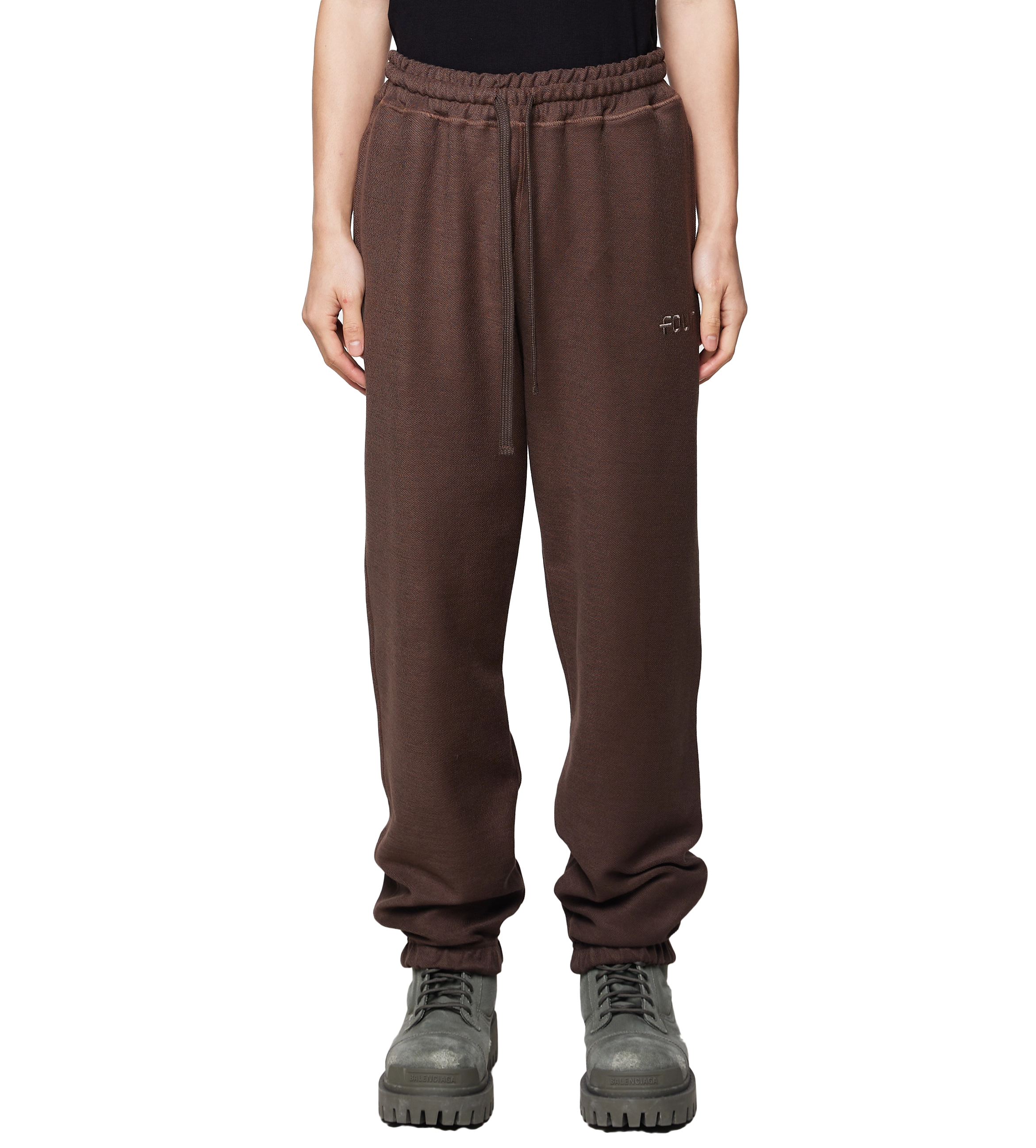 Wide Leg Cuffed Inside Out Chocolate Brown