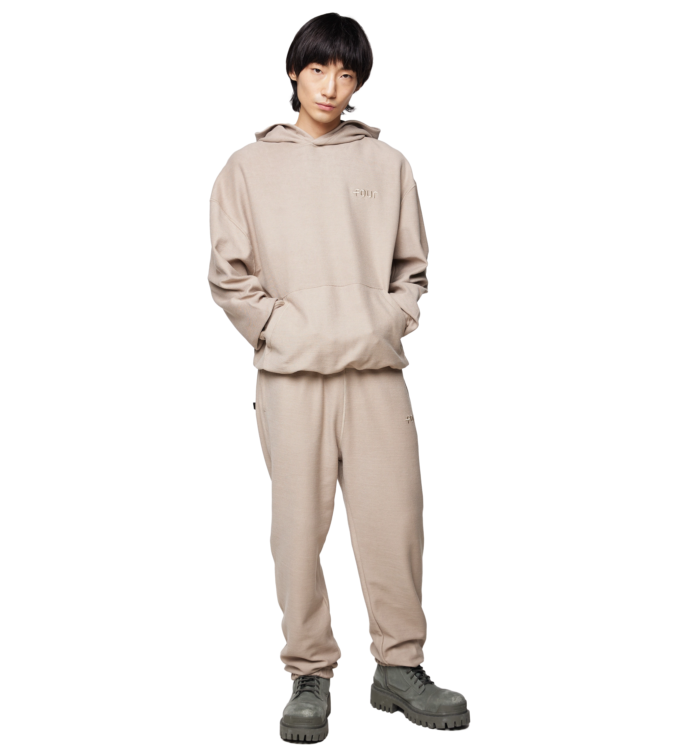 Four Hoodie Inside Out Vintage Khaki